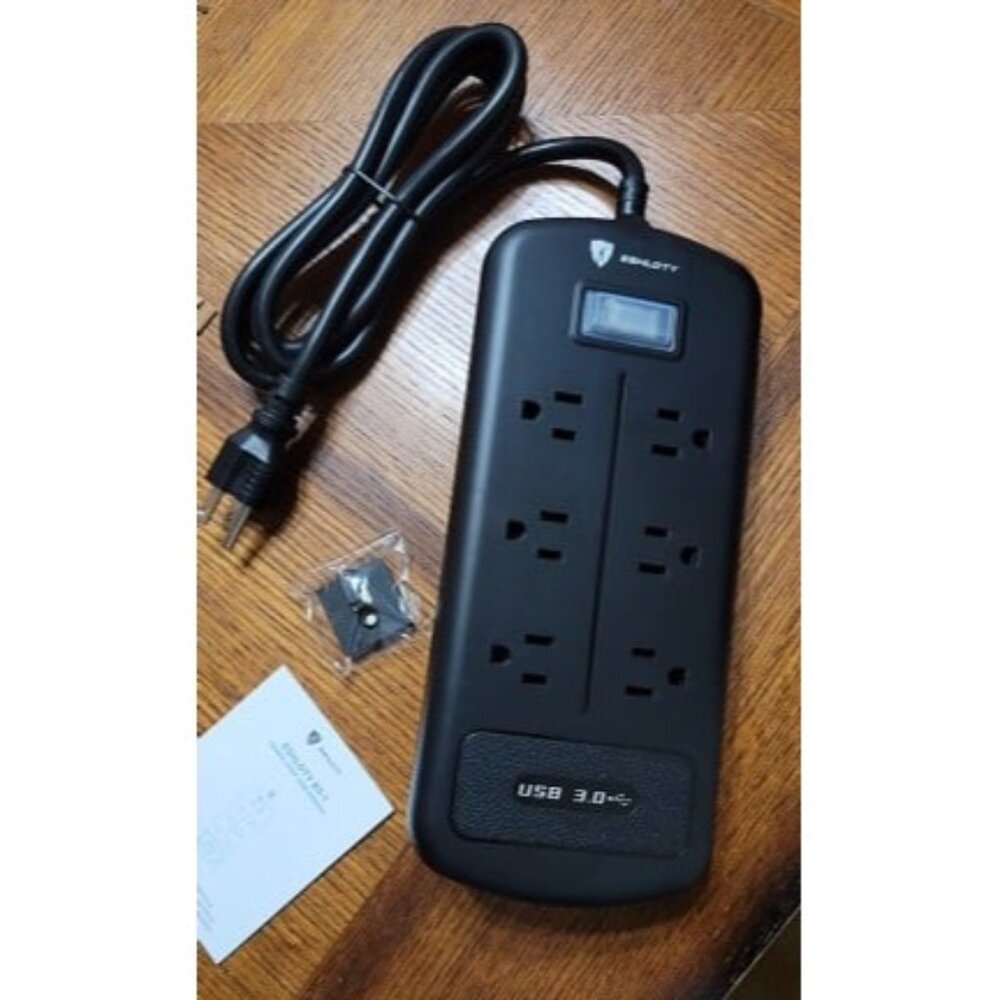 New Surge Protector Power Strip 10ft, Extension Cord, Indoor Outdoor Waterproof